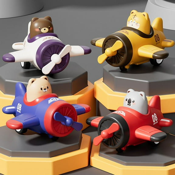 Msgweeeg Car Toys 3 Year Old Boy Birthday Gift Kids Toys Boys 3-5 Children's Press Puzzle Toy Car Animals Small Plane Toy Teenage Girl Christmas Gifts Christmas Toys