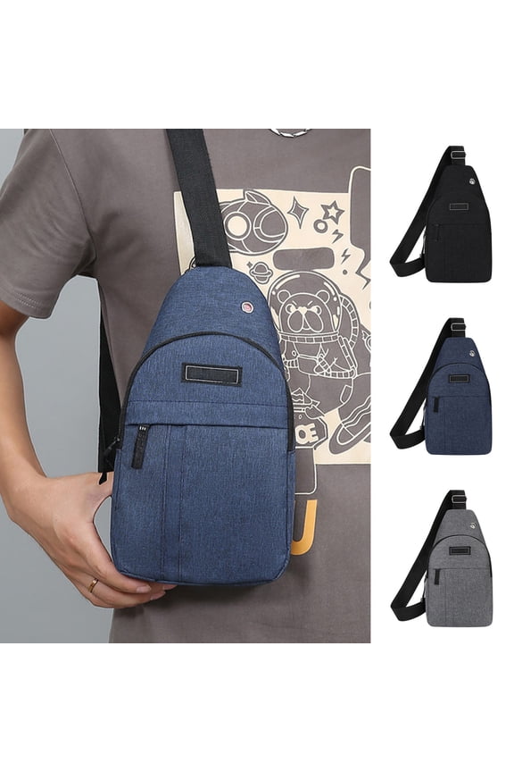 Chest Bag for Men Over the Shoulder Bags for Men Chest Bag Men Small Backpack Fashion Casual Large Capacity One Shoulder Diagonals Bag Men Bag