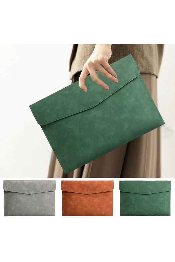 Chest Bag Sling Bag Magnetic Lock Leather File Bag A4 Paper File Bag Folder Bag Data Business Easy Briefcase Bagfor Car Seats, Driving, and Commuting Comfortable