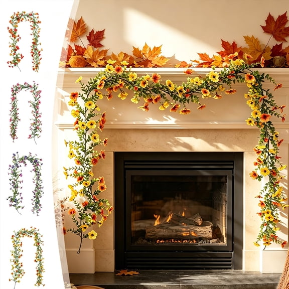 Msgweeeg Christmas Decor Old Fashioned Christmas Ornaments Violet Vines Restaurant Summer Decoration Simulation Artificial Flower Vines Simulation Flower