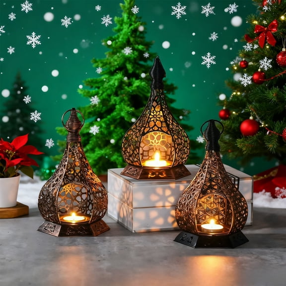 Msgweeeg Christmas Taper Candles Christmas Tree Taper Candles Vintage Light Extravagant Gourd Candlestick Dining Table Ambiance Decor Entranceway Ornament Scented Candle Stand Candlestick