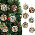 thumbnail image 1 of Msgweeeg Christmas Tree Decoration Ornaments Religious Warm Family Holiday Dress Up Window Glass Pendant for Kids, Family, and Personalized Family Names, 1 of 6