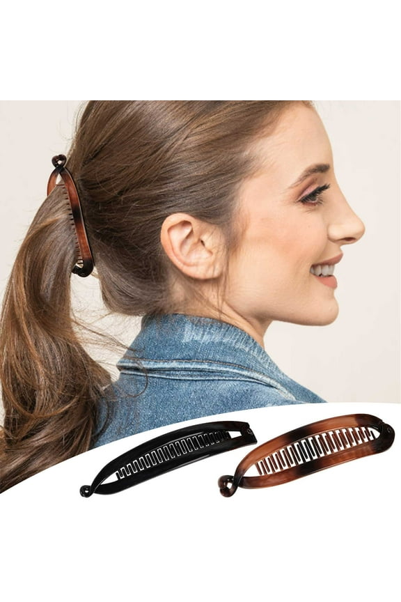 Claw Clips Hair Claw Clips for Women Double-Sided Banana Clip Comb Hair Clip Hair Accessories Easily Create An Elegant Hair Style