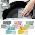 thumbnail image 1 of Msgweeeg Cleaning Cloths Cleaning Towels Microfiber Cleaning Cloth Rags In A Box 20 Count -7.9 X 7.9in Reusable Microfiber Towels for Cars - Edgeless Towels, 1 of 7