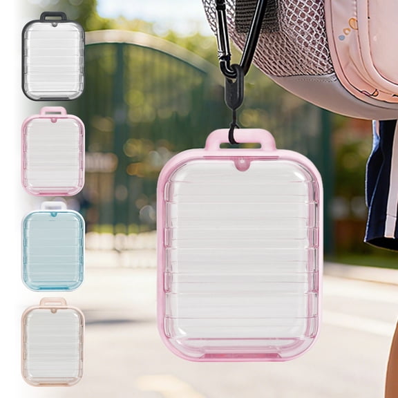 Msgweeeg Clear Hanging Wall Organizer Case with Magnetic Lock for Displaying Photos Mini Collectibles Keys Jewelry Small Items Vertical Storage Solution