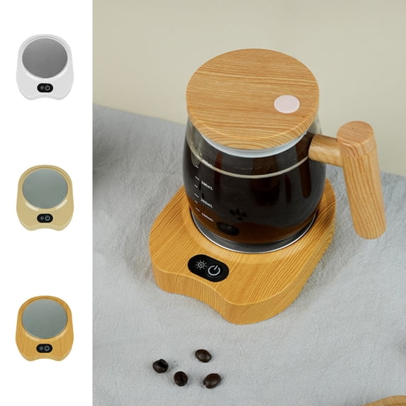 Msgweeeg Coaster Coaster Set Constant Temperature Heating Cup Mat 55 Degrees Automatic Intelligent Hot Milk Insulation Heater Base Heating Cup Mat