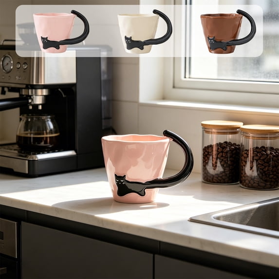 Msgweeeg Coffee Mugs Travel Mugs Coffee Mug Ceramic Drink Cup Office Beverage Mug Simple Tea Cup for Bedroom Desk Workspace Morning Coffee Cocoa Latte and Daily Sipping