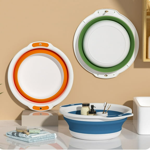 Msgweeeg Collapsibles Wash Basin Basin Massage Foot Bath Bucket Foldable Large Household Simples Foot Bath Bucket Portable Footbath Retractable for Small Apartments &