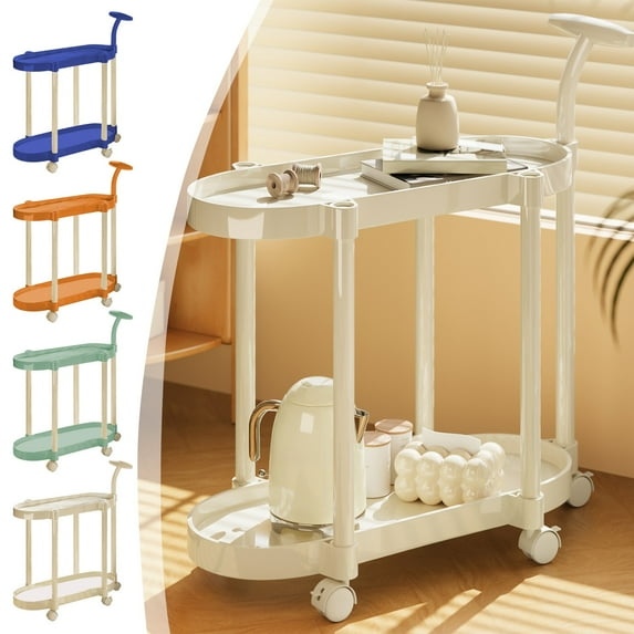 Msgweeeg Corner Shelf Corner Stand Multi Layer Movable Plastic Storage Rack Large Capacity Layered Storage Rack with Wheels Living Room/bedroom/bathroom/kitchen Item Storage Rack