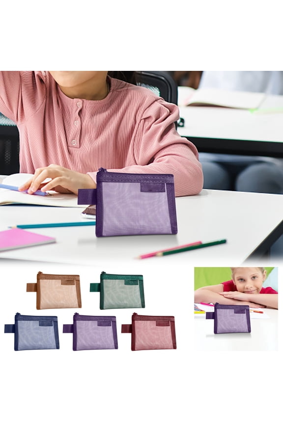 Cosmetic Bags Make up Bag Small Three-dimensional Transparent Mesh Storage Bag Multifunctional Portable Storage Suitable for Cosmetics Jewelry Stationery and Travel Supplies Lightweigh