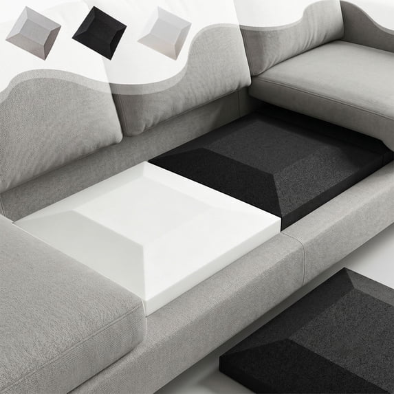 Msgweeeg Couch Cushion Replacement Sofa Cushion Support High Density Trapezoid Foam Sofa Cushion Support Insert for Sagging Seat Pads Comfortable Upgrade for Chairs Sofas Lounges