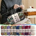 thumbnail image 1 of Msgweeeg Crochet Yarn Soft Yarn Five Strands Of Milk Cotton Gradient Hand-woven Diy Doll Sections Dyed Baby Wool Ball for Warmth, Winter Wear,and Cold Weather, 1 of 7