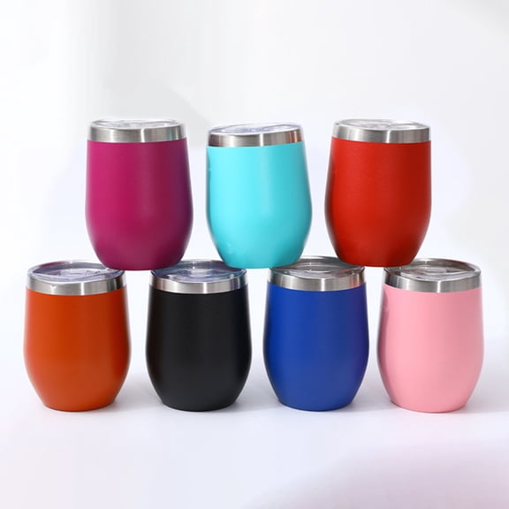Msgweeeg Cup Tumbler Cups Gifts for Women 12oz Mug Double Layer Vacuum Small Beer Mug Mini U-Shape Stainless Steel Cups