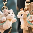 thumbnail image 1 of Msgweeeg Cute Keychains for Backpack Backpack Keychains for Girls Small Gifts for Women Women Birthday Gift Ideas Embroidery Cloud Ribbon Doll Soft Cute Bag Ornament Keychain, 1 of 5