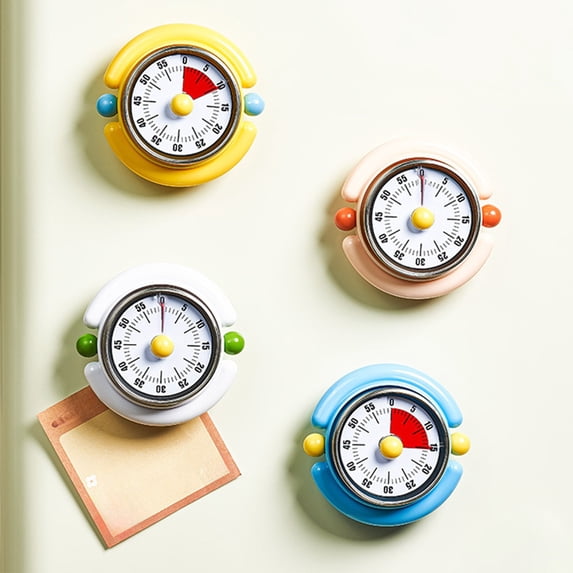 Msgweeeg Digital Timer Timers for Cooking Mechanical Kitchen Timer Visual Reminder Rotating Countdown Clock for Cooking Study Student Exam Office Productivity