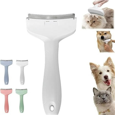 Msgweeeg Dog Grooming Brush Cats Grooming Supplies Deshedding Comb for Dog Grooming Brush for Shedding Pet Deshedding Tool with Blade for Clothes and Furniture