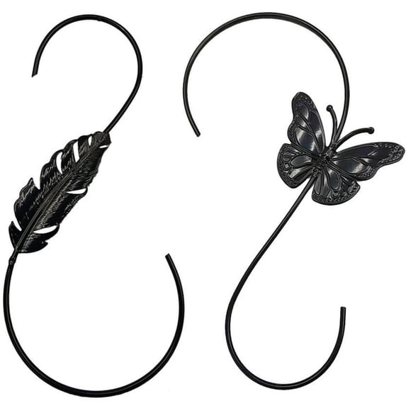 Msgweeeg Over the Door Organizer Bathroom Over the Door Bathroom Organizer Outdoor Hanging Extra Large S Hooks Heavy Duty Long S Hooks for Hanging Feeder Hooks for Garden 12 Inch