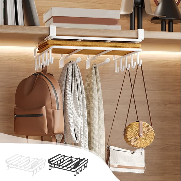 Msgweeeg Door Hooks Door Organizer Hanging Cabinet Hanging Kitchen Shelf Cutting Board Rack Multifunctional Cabinet Door Hanger Wall Mounted Storage Wine Glass Hanging Cutting Board Pan