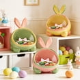 thumbnail image 1 of Msgweeeg Easter Basket Easter Basket Gifts Rabbits Shaped Desktop Storage Box Small Household Dining Table and Bedside Multi Functional Snack Organizer, 1 of 7