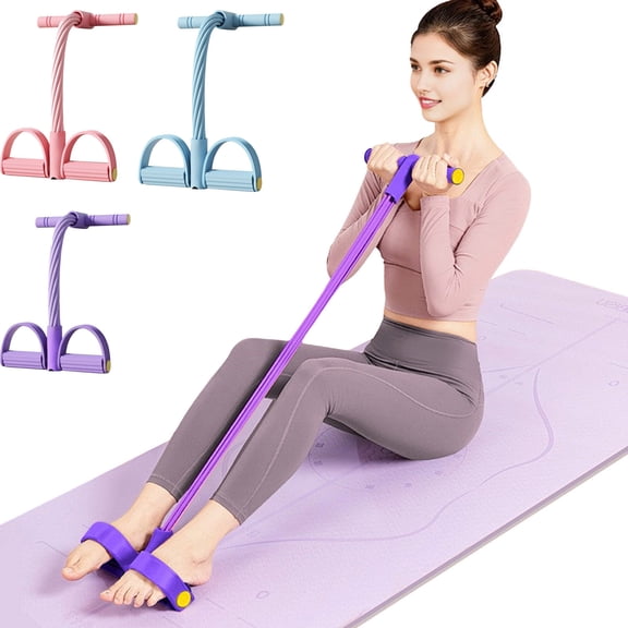 Msgweeeg Exercise Bands Resistance Exercise Bands Fashion Puller Exercise 8-Tube Pedal Resistance Device Pedal Resistance with Handle Detachable and Adjustable Pedal Resistance Device