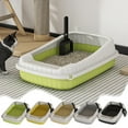 thumbnail image 1 of Msgweeeg Extra Large Cats Litter Box Litter Boxes High Bar Litter Box with Splashs Provides Ample Space for Cats Includes Shovel for Kittens, 1 of 7