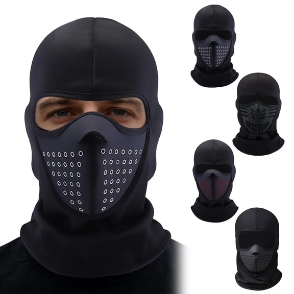 Msgweeeg Face Mask Winter Ski Mask Winter Warm Full Face Mask for Motorcycle Riding Cycling Ski Hood Cap Windproof Soft Outdoor Warm Bike Head Wear