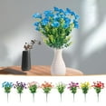 thumbnail image 1 of Msgweeeg Fake Outdoor Flowers Flowers for Decoration Simulated Flower WaterGrass Plastic Spring Grass Violet Finished Silk Printed Small Artificial Flower Decoration, 1 of 7