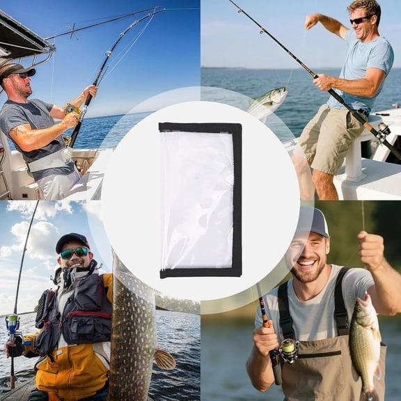 Msgweeeg Fishing Bait Covers Transparent PVC Protective Scratch Resistant Wraps Gear Organizer Storage Bag for Hooks Lures Saltwater Freshwater Angler Men Tackle Boxes Outdoor