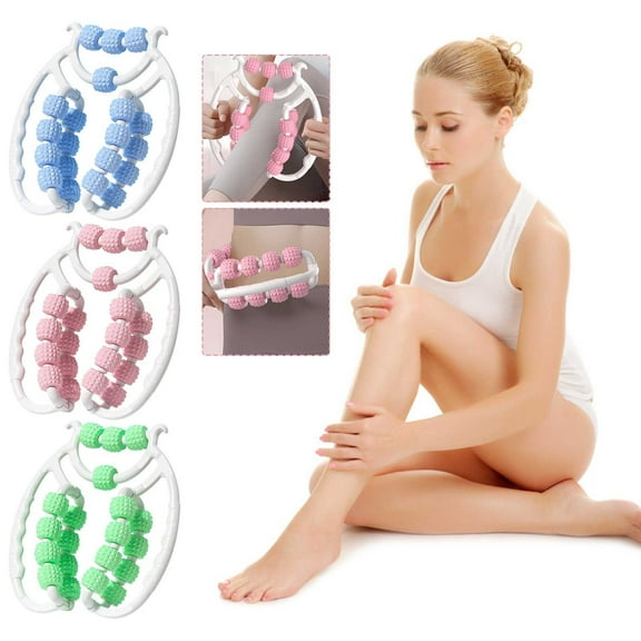 Msgweeeg Foam Roller Muscle Roller Stick Massage Roller Roller Cellulite Roller Muscle Relaxer Circular Leg Clamps Leg Massage