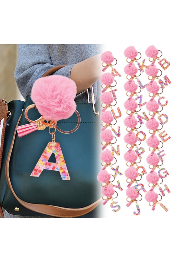 Gift for Women Backpack Keychain Cute Keychains for Backpack Initial Letter Keychain for Christmas, Birthday, and Anniversary Gifts