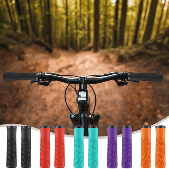 Msgweeeg Grips Handlebar Grips 2PCS 22.2mm Rubber Handle Cover Ergonomic Not Easy Slip Grip Folding Bike Comfortable Soft Rubber Handle Cover