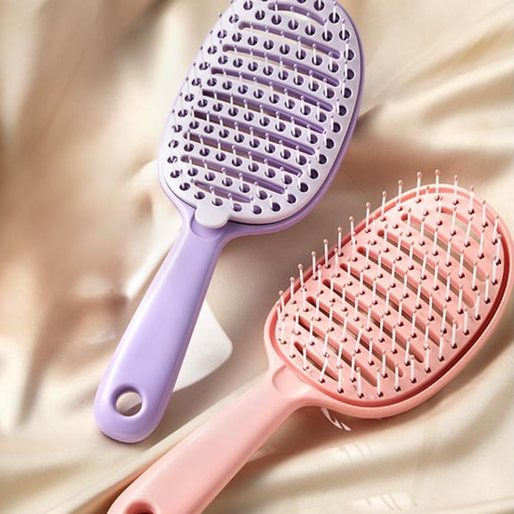 Msgweeeg Hair Brush Travel Hair Brush Fluffys High Top Comb Comes with Cleaning and Smoothed Ribs Cushions Comb Detachable Comb Pad Does Not Leave Broken Hair