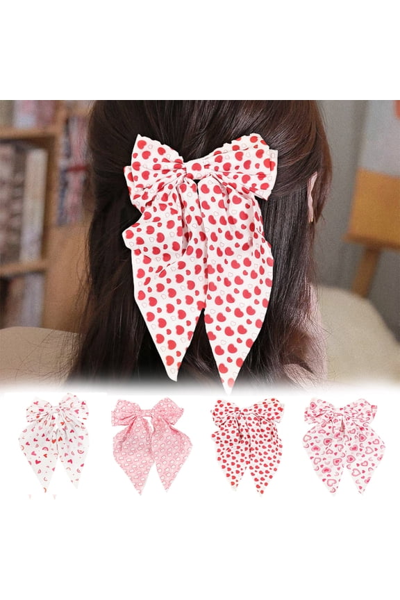 Hair Clips Valentines Day Gifts Hair Pins Day Bow Hair Clip Women's Plates Hair Clip Back Of The Head Spring Clip Hair Accessories