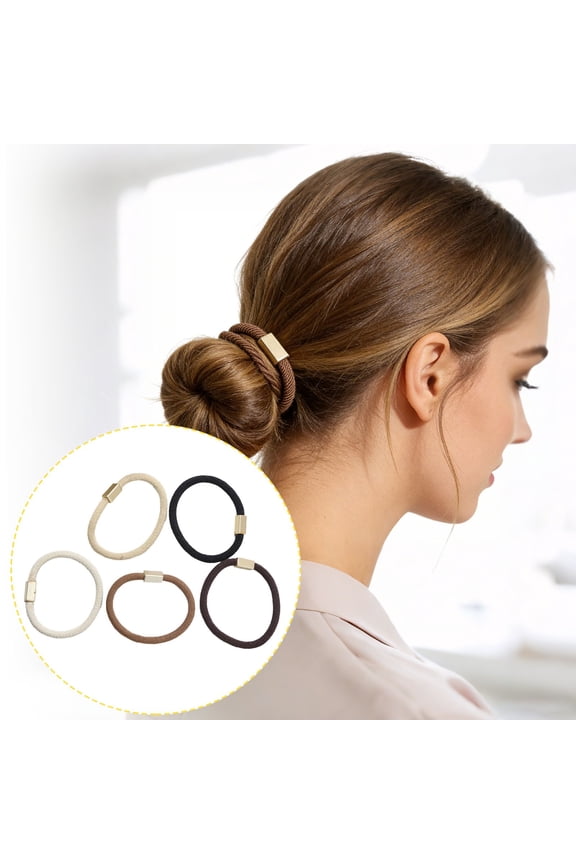 Hair Tie Hair Elastics Elastic Hair Ties Soft Hair Ties High-end Hairpin Five-piece Set Gift for Anniversary, Birthday, Christmas