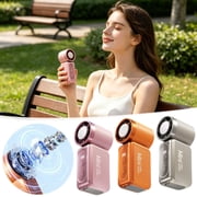 Msgweeeg Handheld Fan Ventilador Portatil Mini Handheld Fan 199- Adjustable Portable Fan with Digital Display USB Rechargeable Pocket Fan with Lanyard