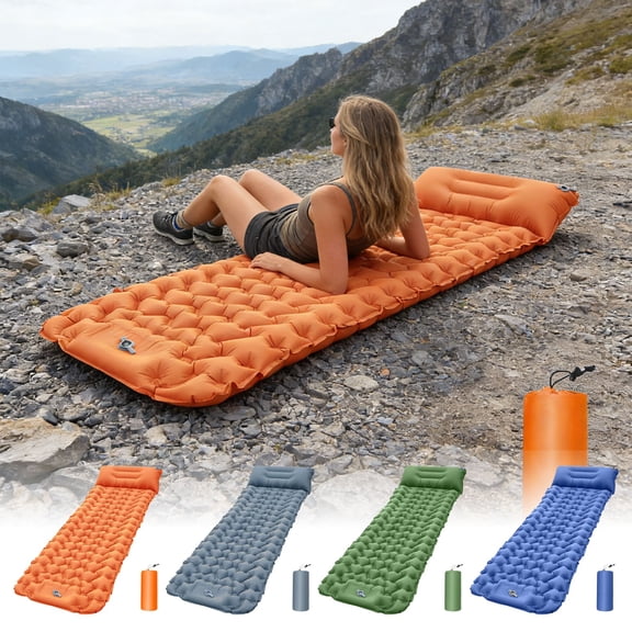 Msgweeeg Hawaii Beach Items Step On Inflatable Sleeping Pad Outdoor Proof Sleeping Pad Camping Portable Nap Cushion