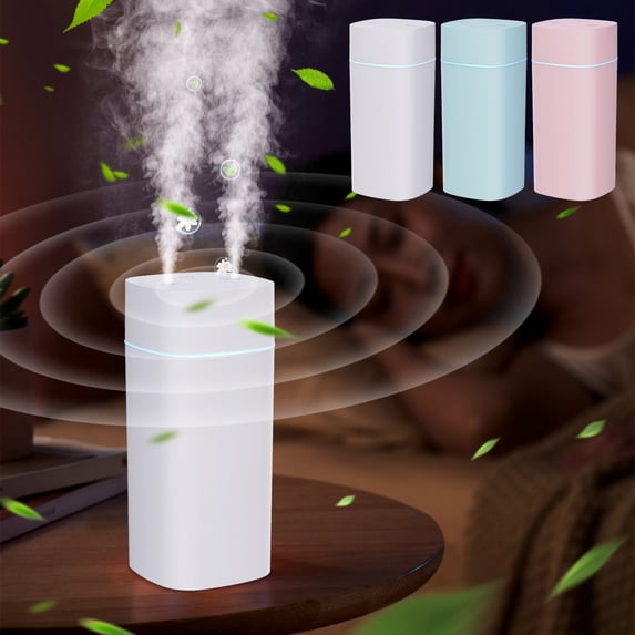 Msgweeeg Humidifier Large Room Cool Mist Humidifiers Spray Aromatherapy Humidifier Intelligent Dazzles Light-gear Adjustment