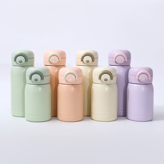 Msgweeeg Insulated Cups Insulated Tumblers Small Gift Ideas 304 Stainless Steel Insulation Cup Portable Double-layer Vacuum Bouncing Cup High Value Mini s Pocket Cups