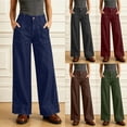thumbnail image 1 of Msgweeeg Jean Sweatpants Women Button Down Stretchy Casual Pants for Women Solid Color Regular Fit High Waist Denim Pants for Women with Pockets, 1 of 9