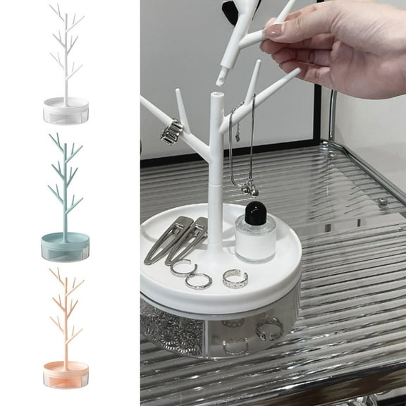 Msgweeeg Jewelry Holder Organizer Jewelry Stand Organizer Desktop Jewelry Organizer Ring Bracelet Hanging Rack Necklace Bracelet Earrings Jewelry Display Rack Shelf