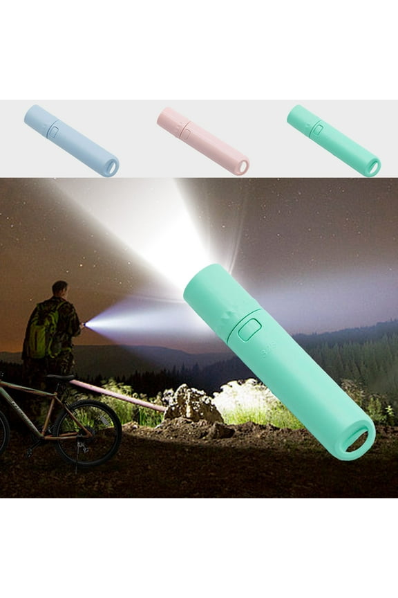 Keychain for Backpack Women Gifts USB Charging Mini Small Flashlight Zooms Dimming LED Flashlight Portable Emergency Lighting Keychain Flashlight
