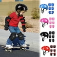 thumbnail image 1 of Msgweeeg Kids Protective Gear Set 7PCS Children Knee Pads Elbow Pads Wrist Guards with Helmet for Skating Skateboarding Cycling Rollerblading Adjustable Safety Equipment, 1 of 6