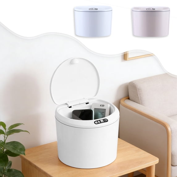 Msgweeeg Kitchen Trash Can Small Trash Can Rechargeable Smart Sensor Trash Can Touchless Motion Activated Auto Lid Waste Bin with Cover for Home Car Living Room Kitchen Hands Free Disposal