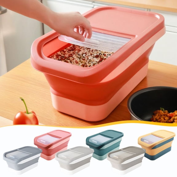 Msgweeeg Large Capacity Dog Food Storage Container 12 to 15 Kg Airtight Hinged Lid with Wheels Stackable Durable Plastic Seal Moisture Proof Odor Lock Freshness Keeper for Home Pet Pantry