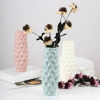 Msgweeeg Small Vases Vase Plastic Imitation Glazed Vase Living Room Flower Arrangement Cabinet Decoration Dried Flower Decoration Flower Pot Flower Utensil for Dining Table Decor