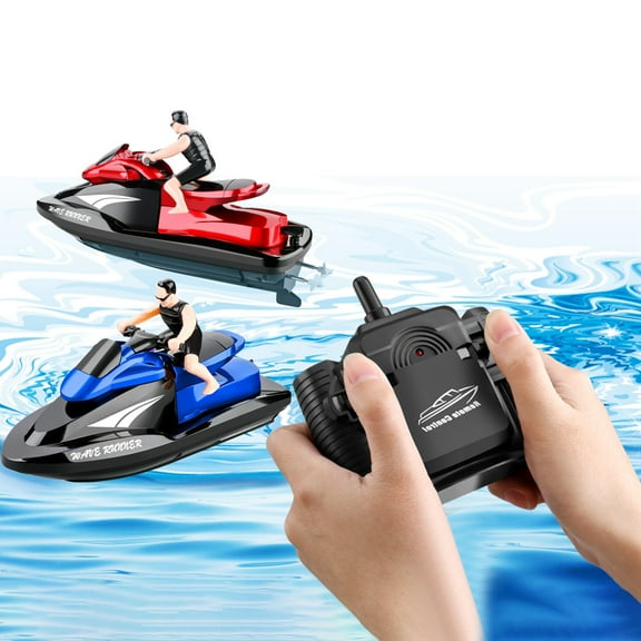 Msgweeeg Learning Toys for 4 Year Old Remote Control SpeedBoats Wireless Long Life High Speed 2.4G Rechargeable Speedboat Water Remote Control Toy,Racing High Speed Remote Control Yacht Small Gifts