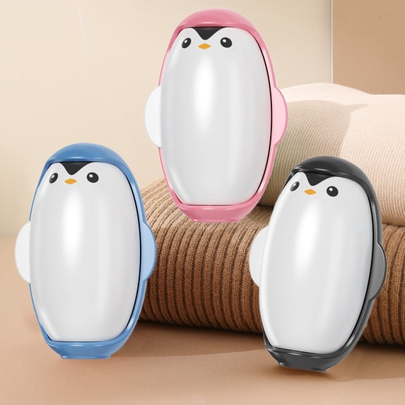 Msgweeeg Lint Roller Pet Hair Roller Hair Adhesive Device Penguin Appearance Washable and Reusable for Household Or Business Use Strong Adhesion and Is Convenient and Fast