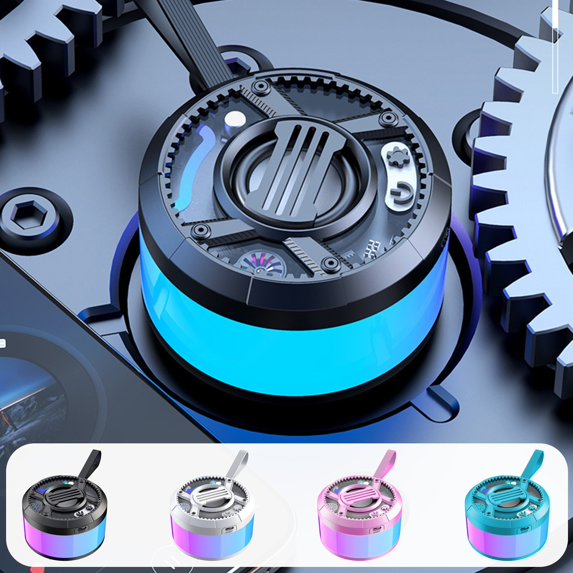 Msgweeeg Magnetic Bluetooth Speaker Outdoor Bluetooth Speakers Mecha Mini Wireless Bluetooth Speaker Portable Compact Good Quality Basses Speaker with Vigorous LED Lights for Home Outdoor