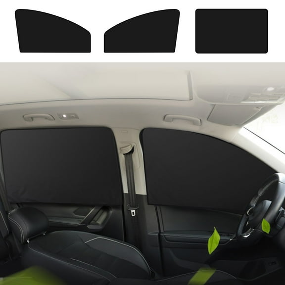 Msgweeeg Magnetic Car Window Sun Shade Curtain Light Blocking Mesh Side Window Cover for Front Rear Seats UV Heat Protection Privacy Driving Use