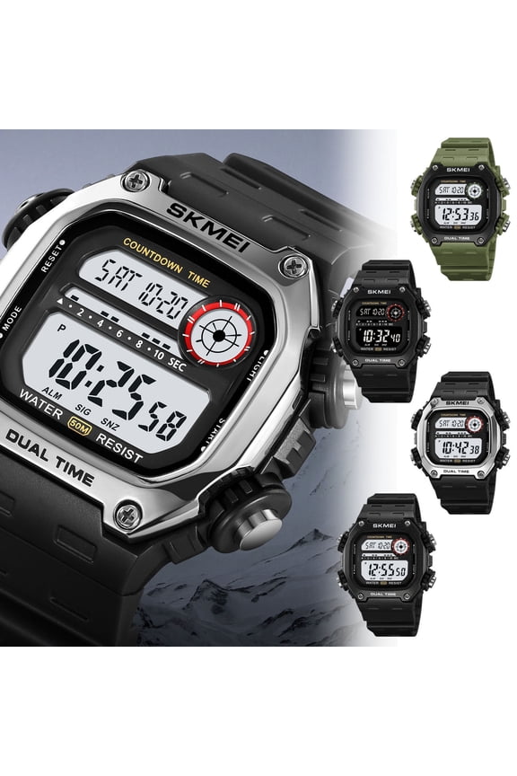 Men's Watch Men's Watches Luminous Waterproof Multifunction Electronic Watch Gift for Anniversary, Birthday, Christmas